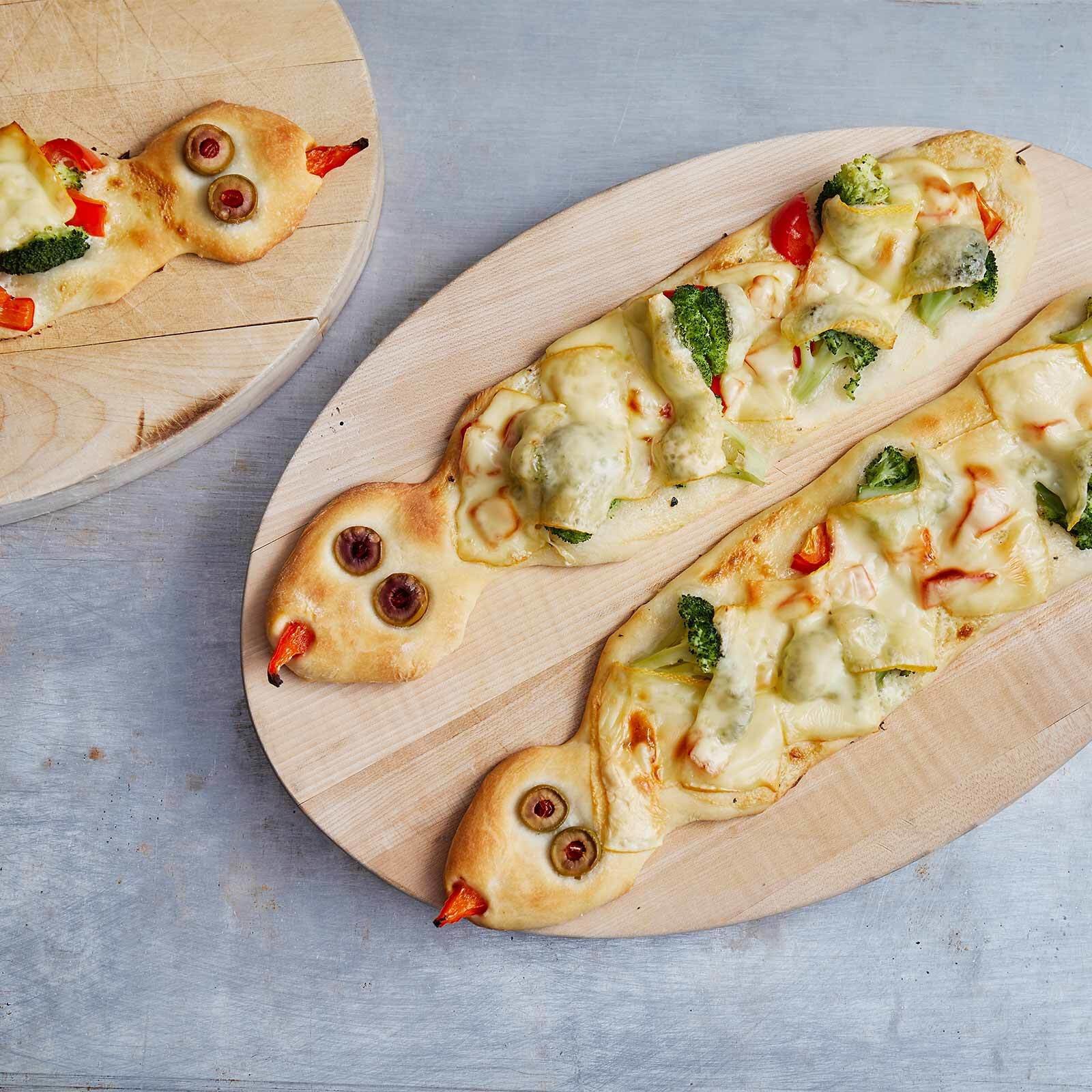 Pizza-Schlangen