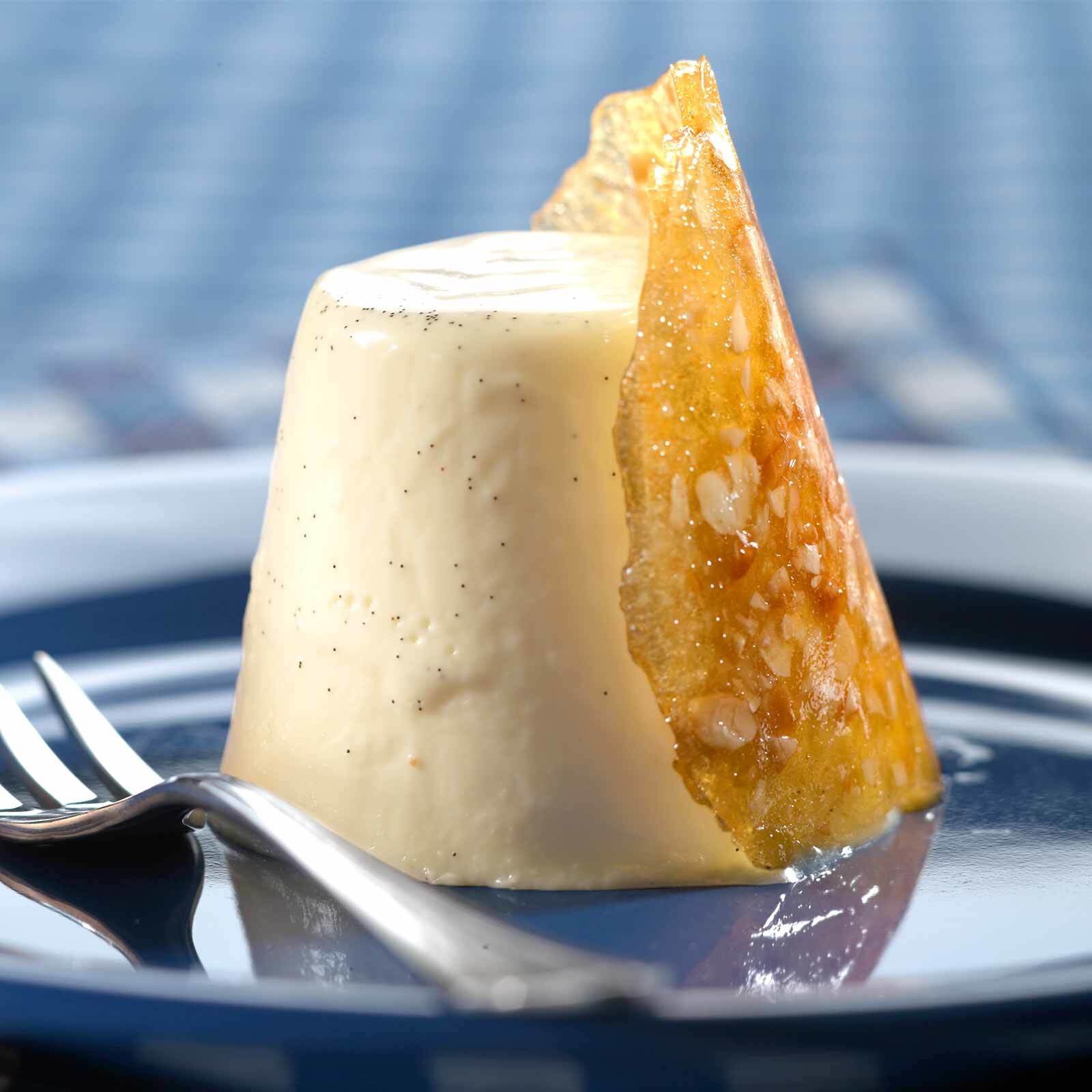 Panna cotta et tuiles