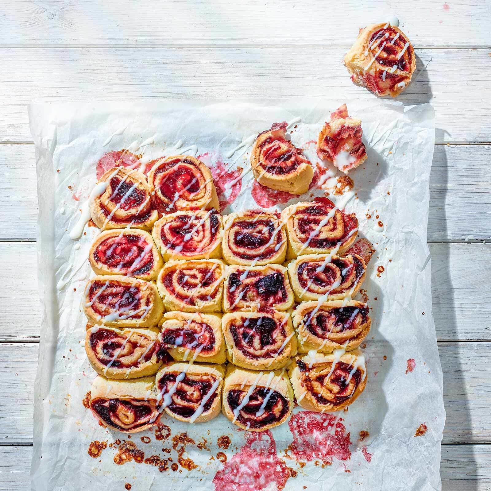 Rolls briochés aux pruneaux sans gluten