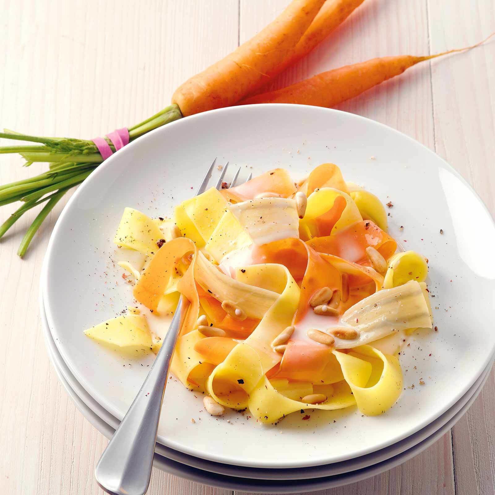 Pâtes aux carottes et gingembre