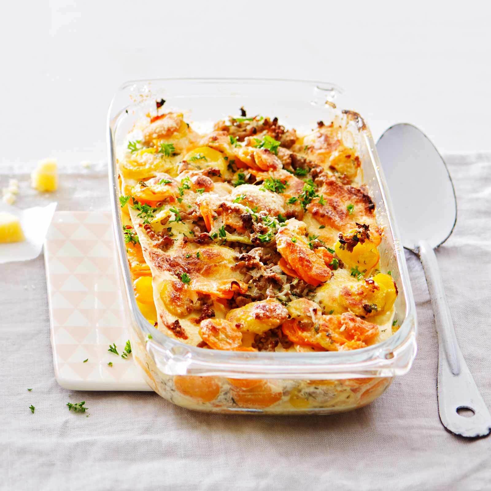 Rüebli-Hackfleisch-Lasagne