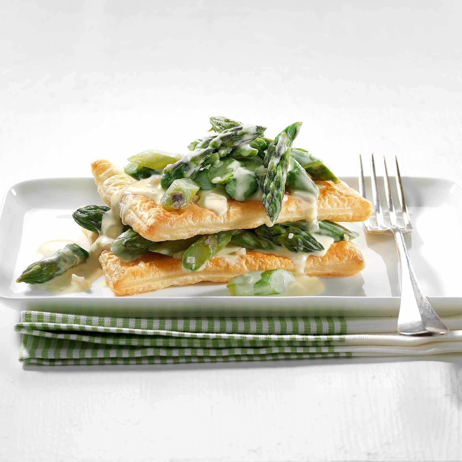 Feuilleté au ragoût d’asperges