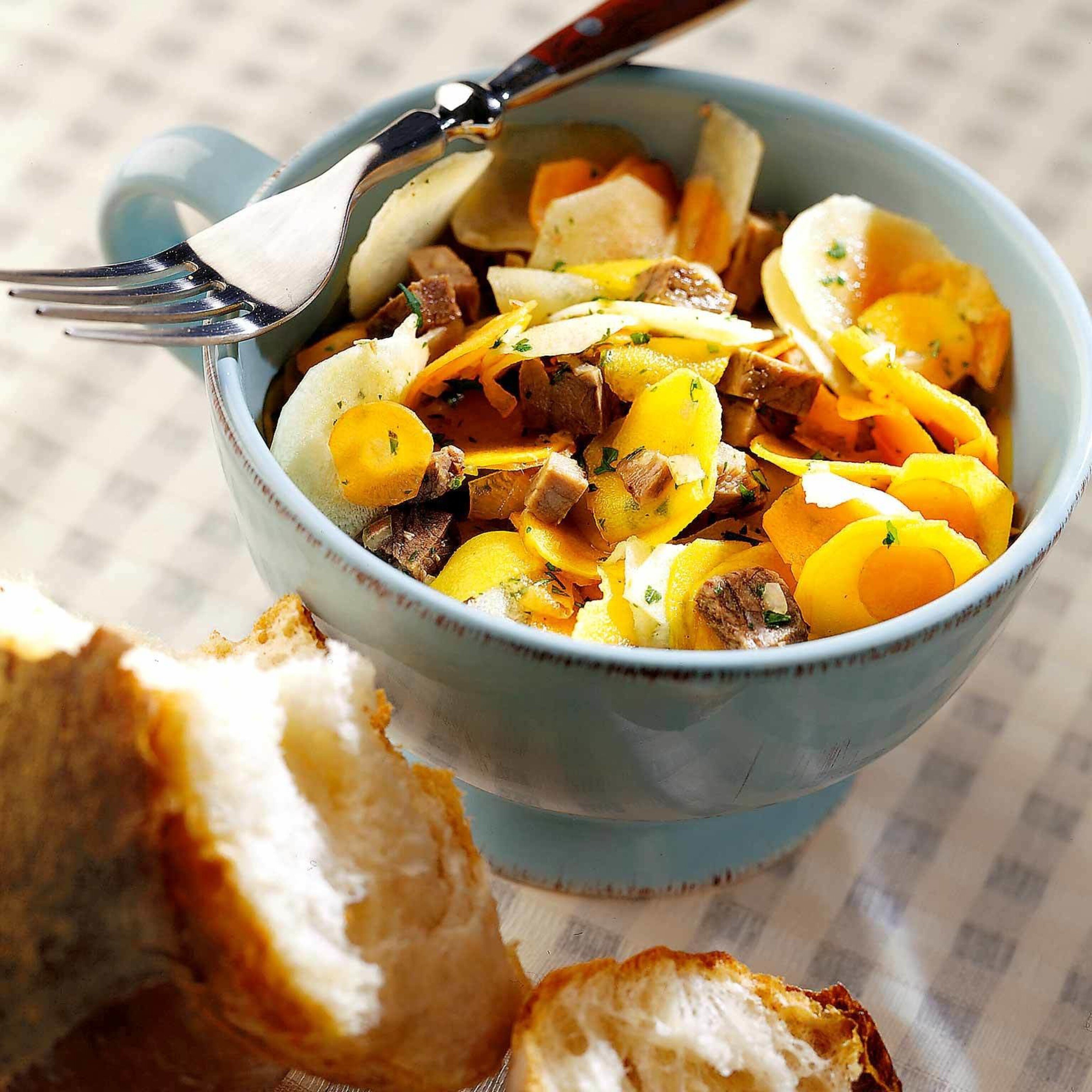 Rüebli-Siedfleisch-Salat