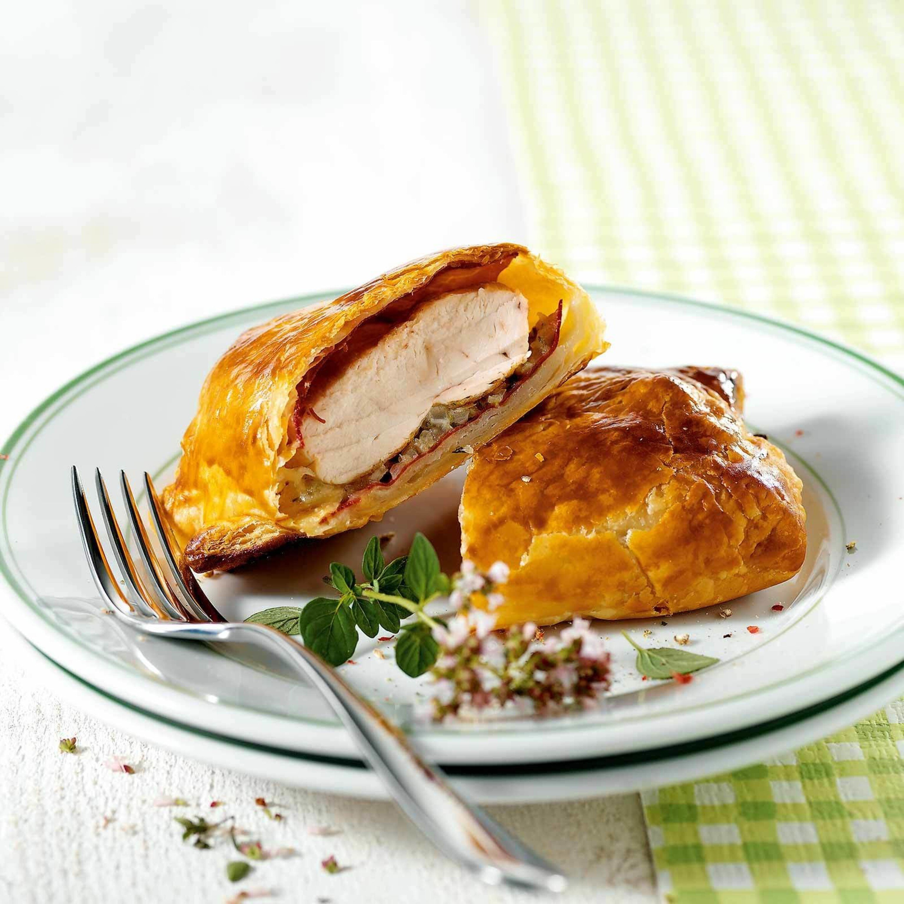 Pouletbrüstli im Blätterteig
