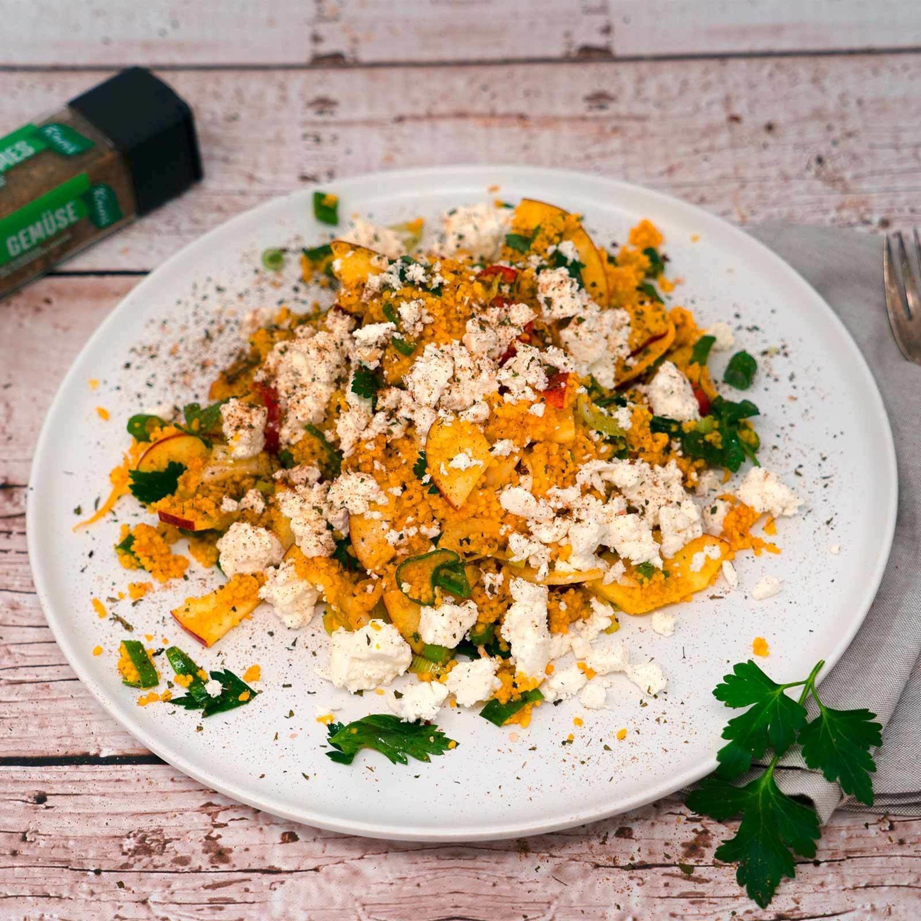 Salade pomme-couscous
