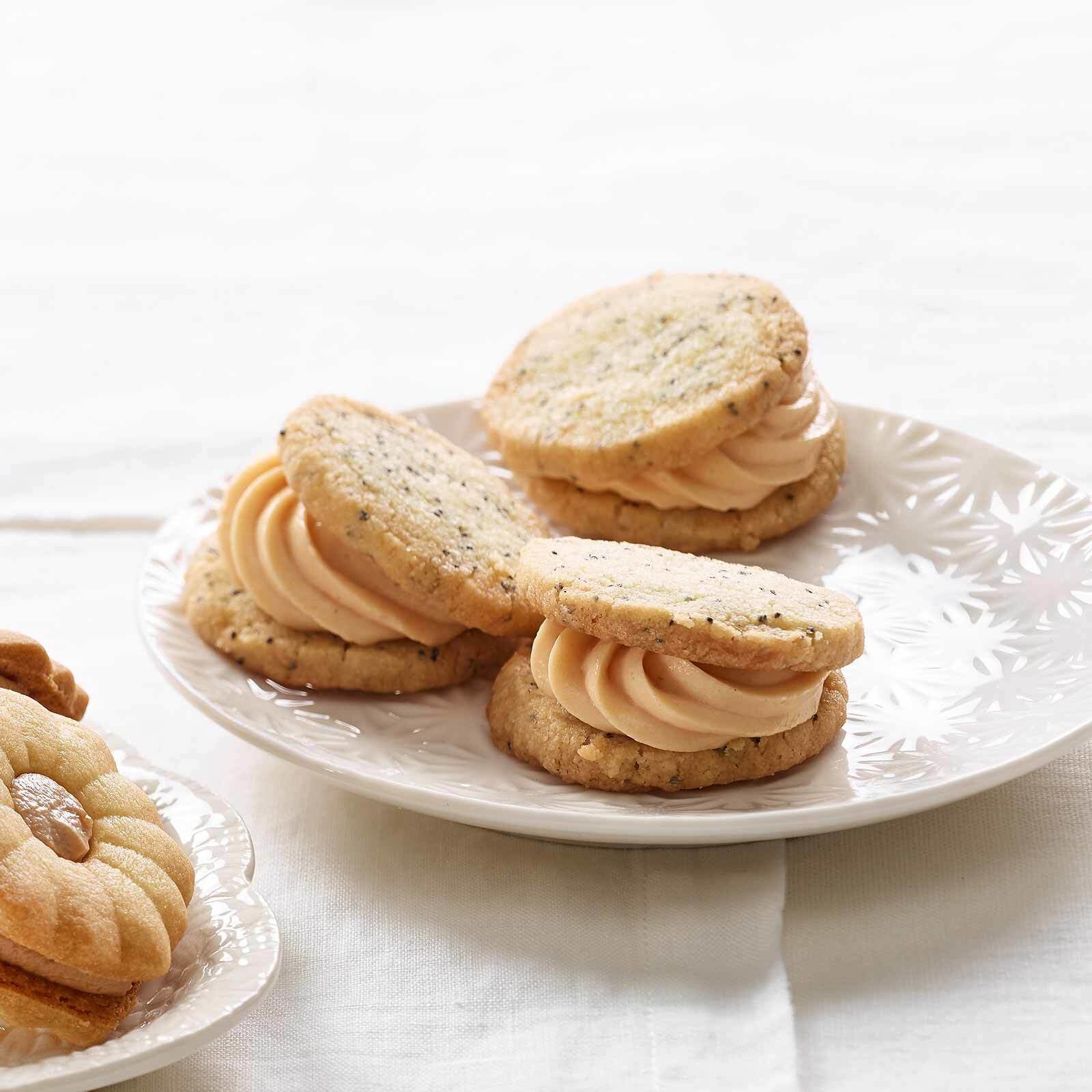 Mohn-Hagebutten-Cookies