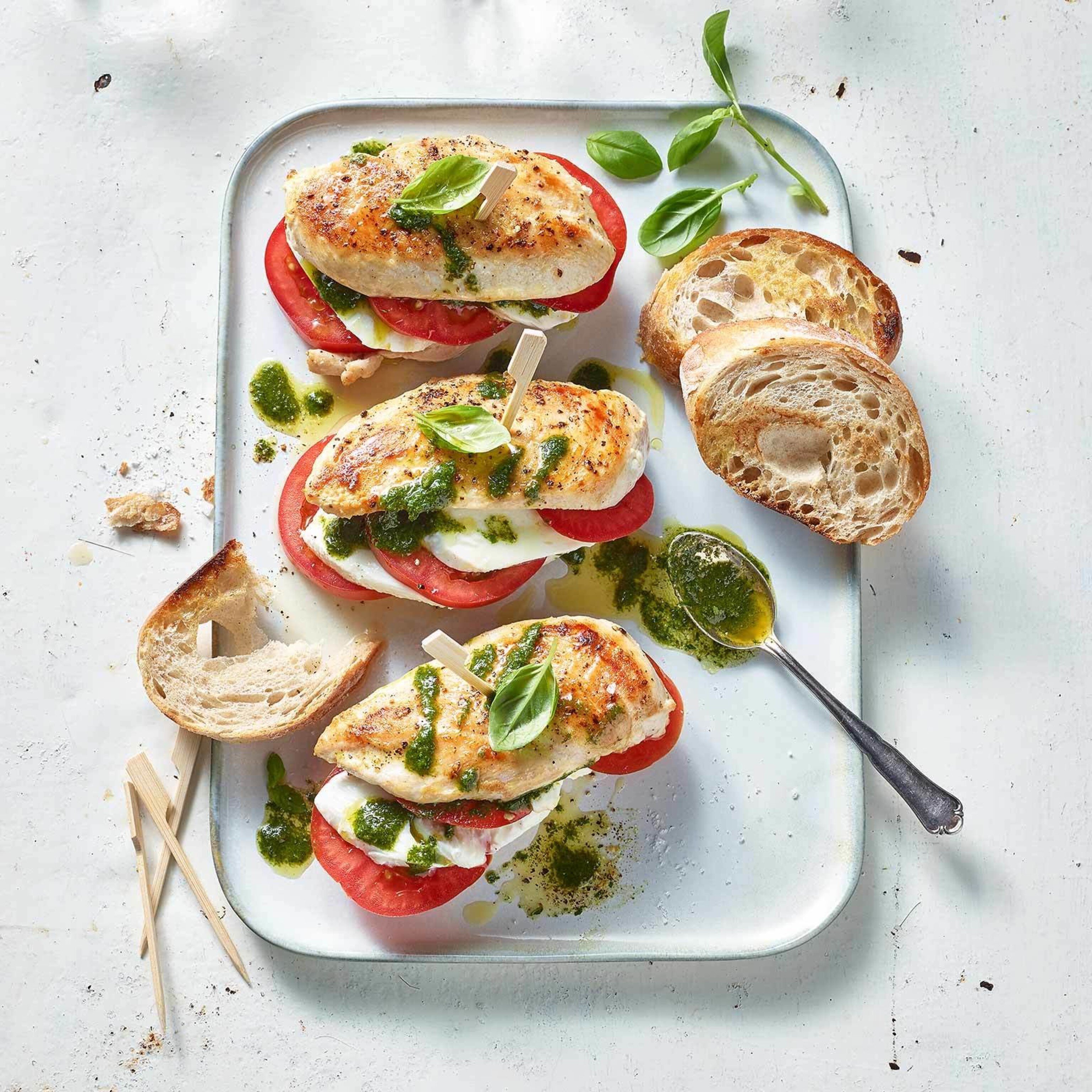 Blancs de poulet caprese