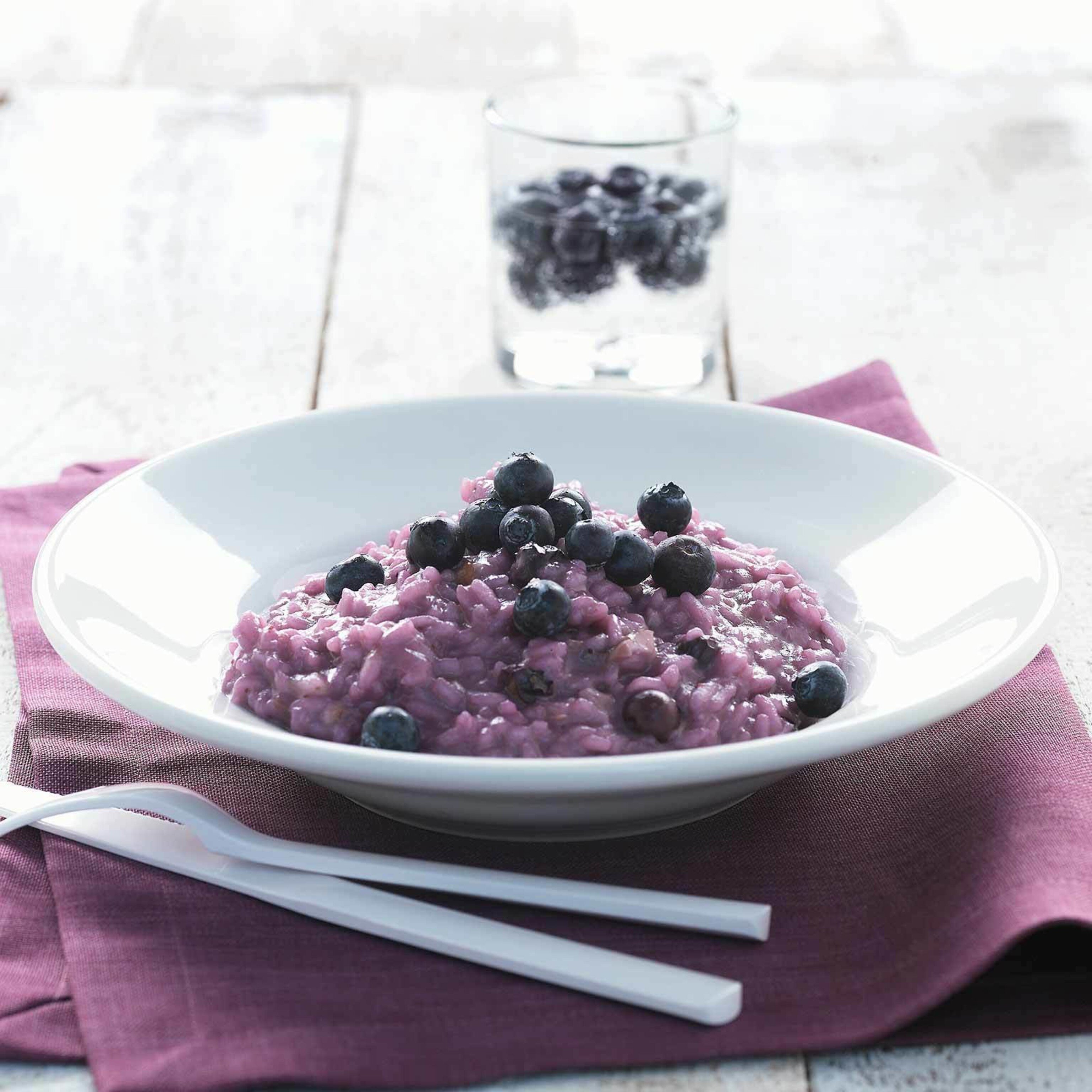 Risotto aux myrtilles