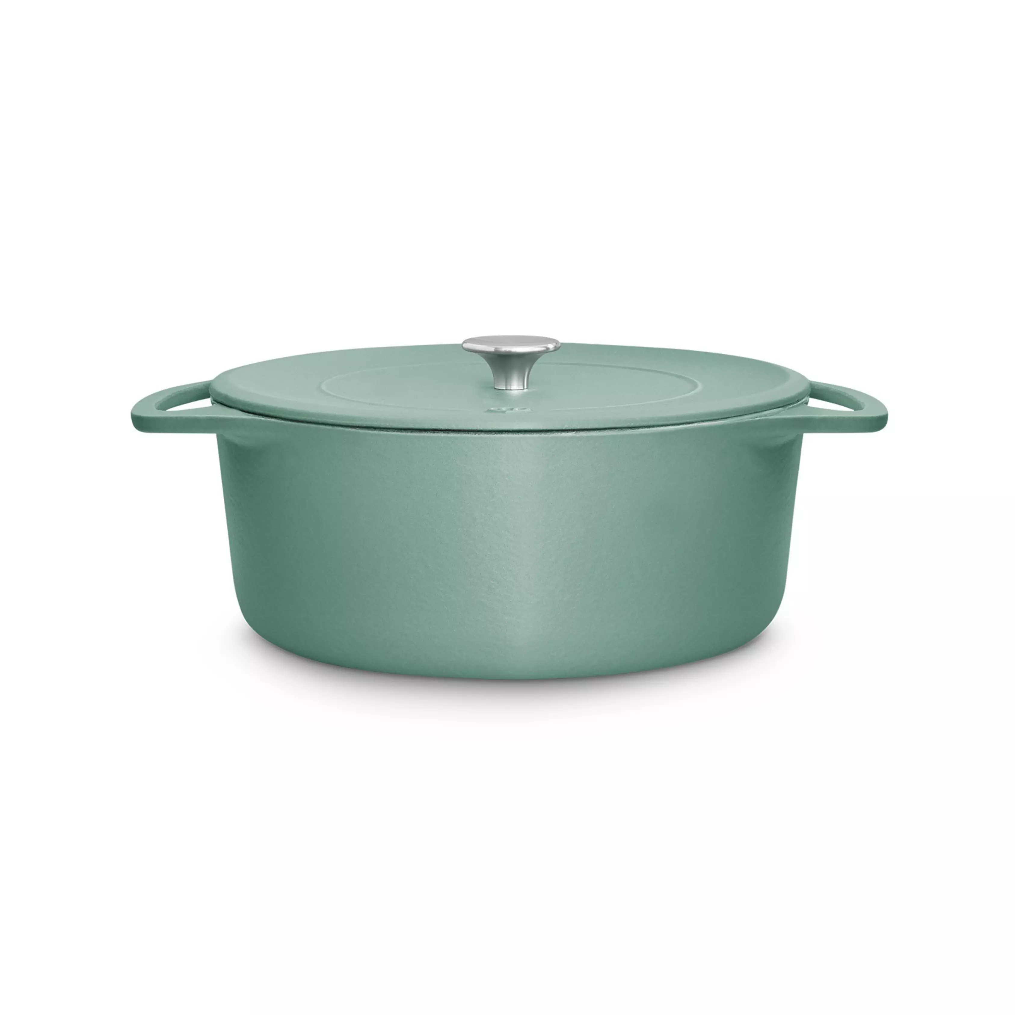Cocotte STAUB ovale en fonte émaillée truffe blanche