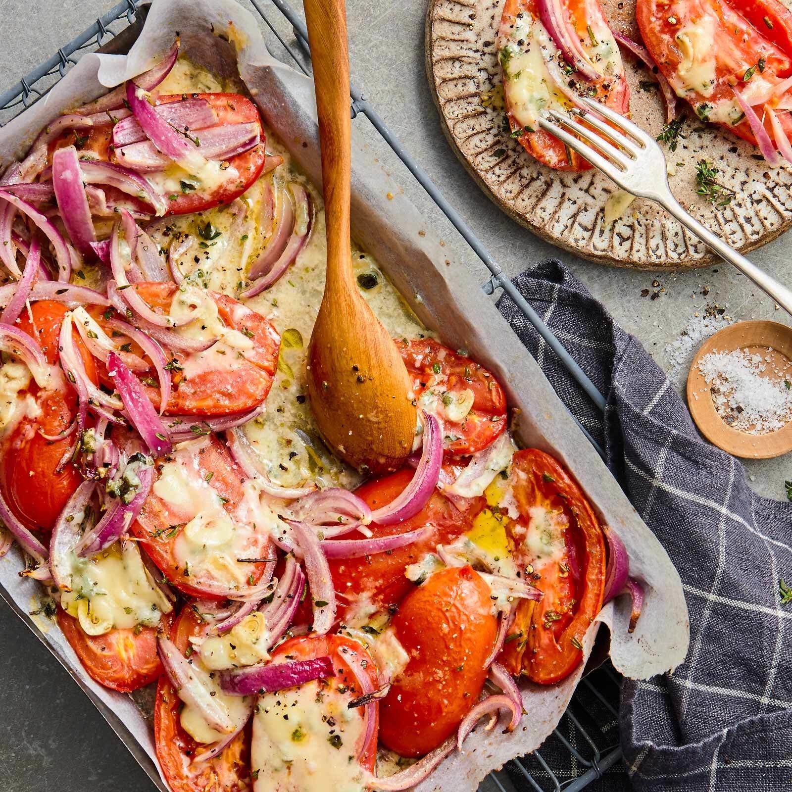 Tomaten à la provençale mit Roquefort