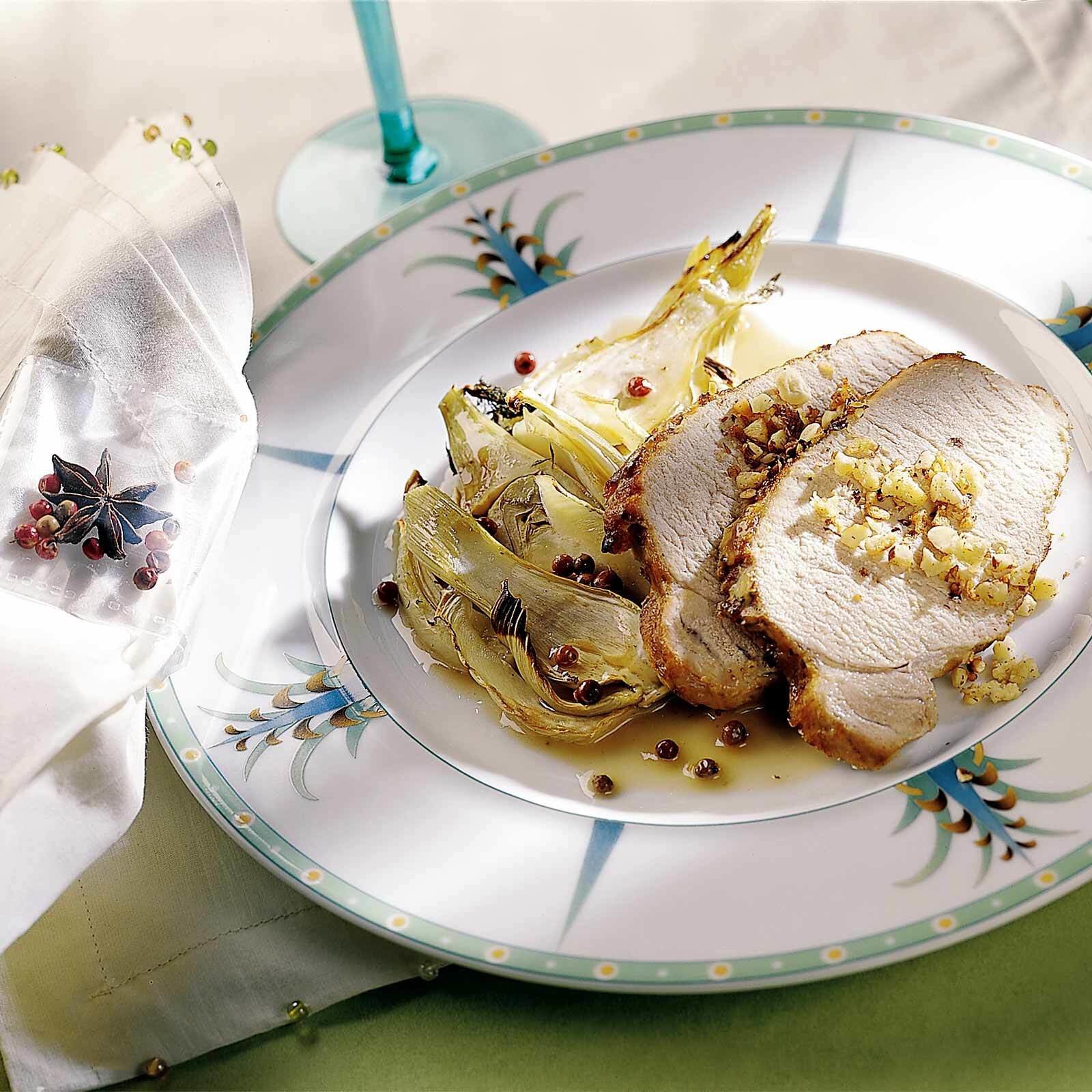 Sternanisbraten auf Fenchelbett