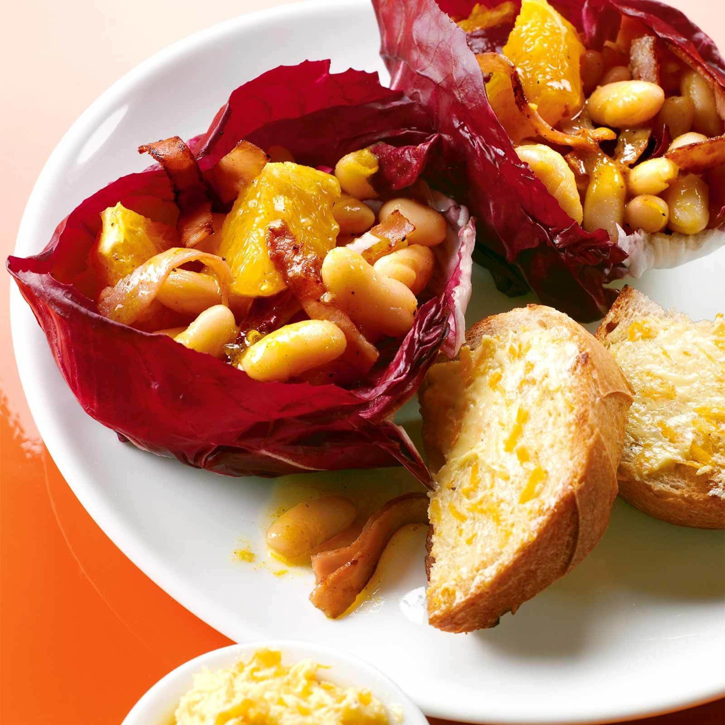 Böhnlisalat mit Orangen
