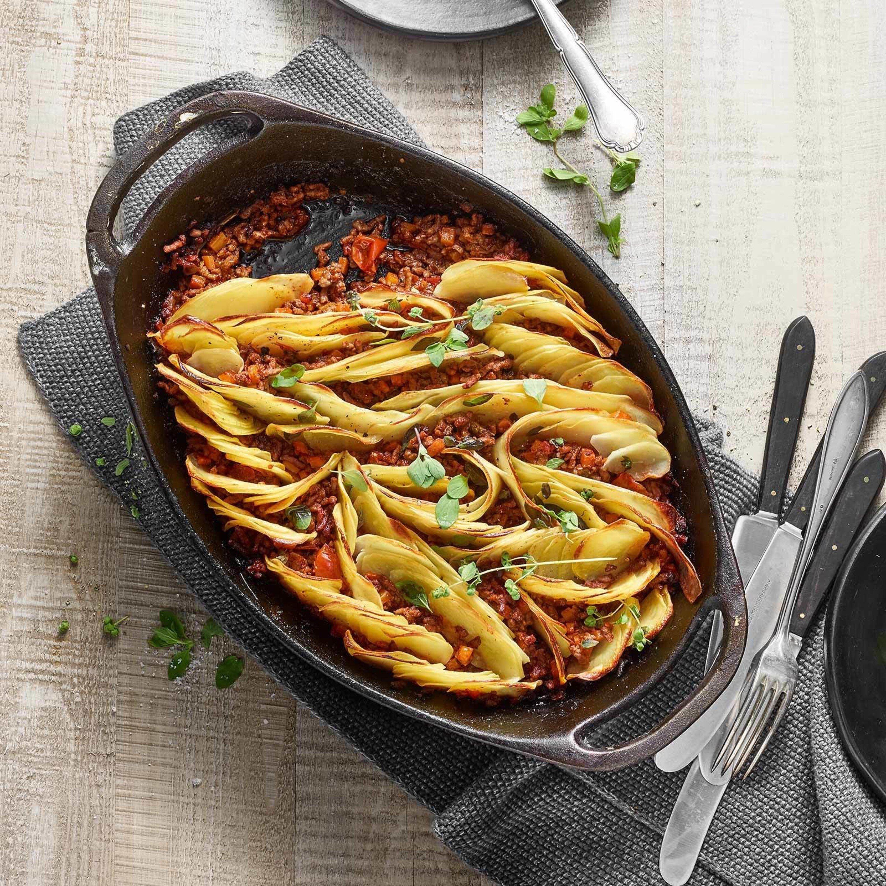 Kartoffel-Hackfleisch-Gratin