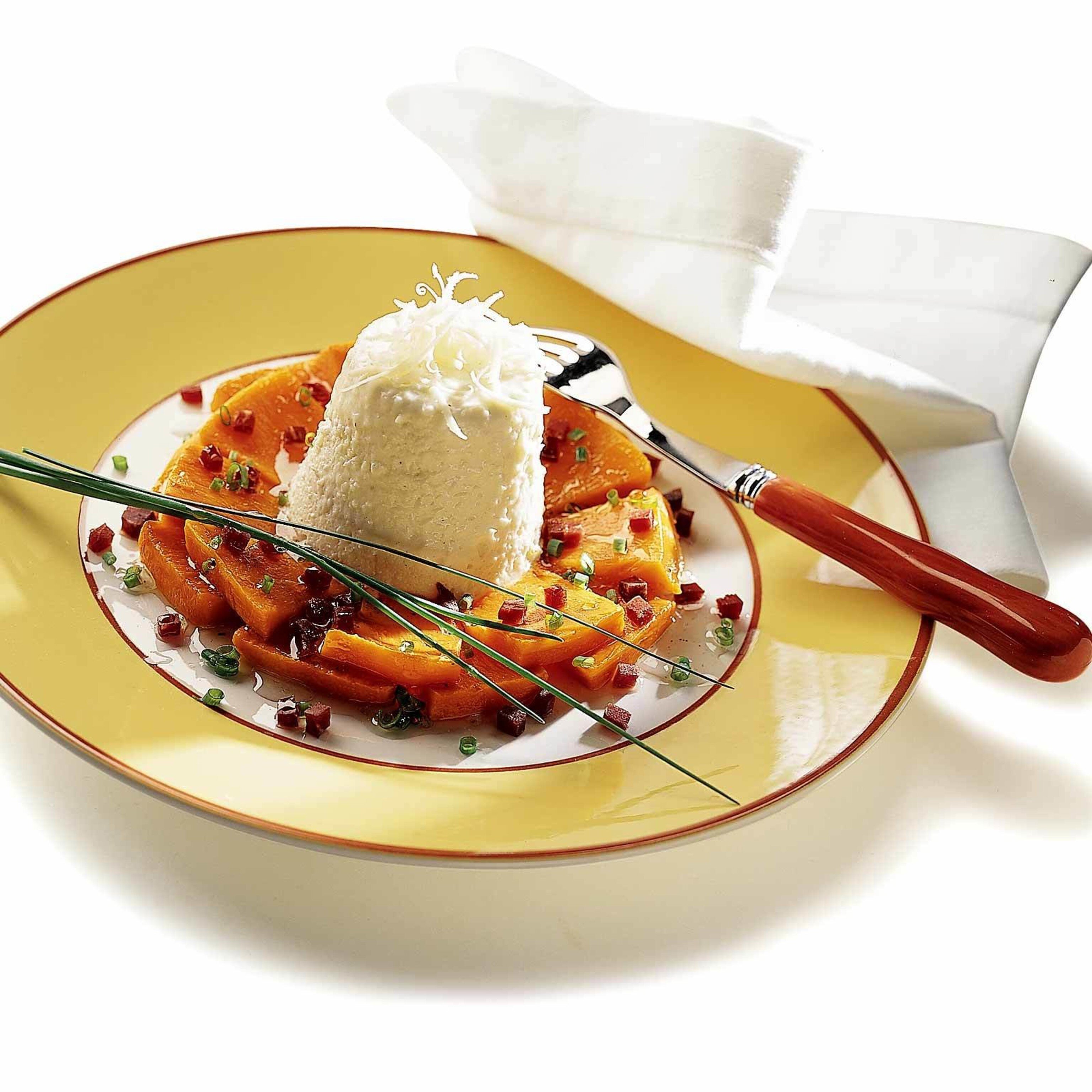 Mousse au gruyère et potiron