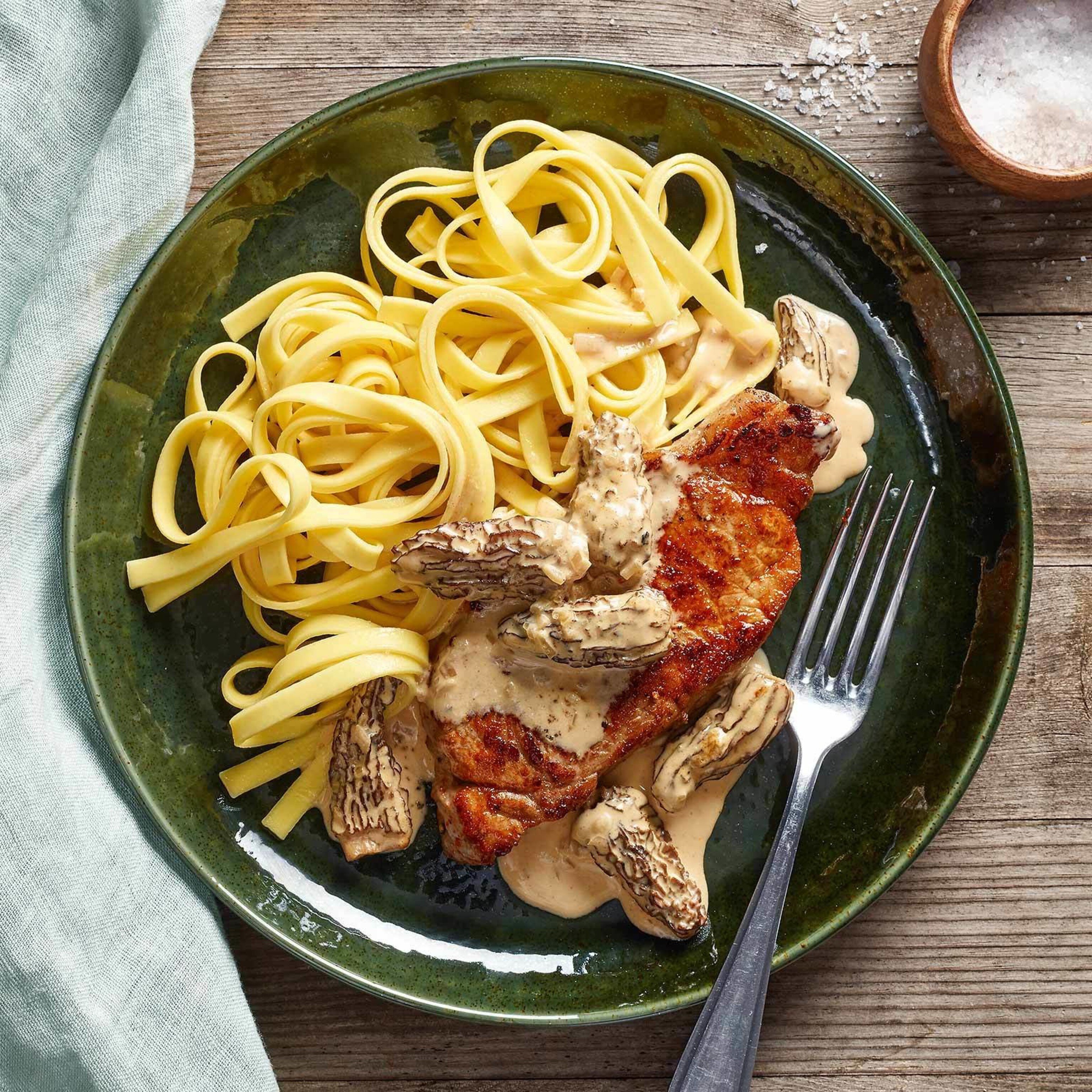 Steak de veau sauce aux morilles