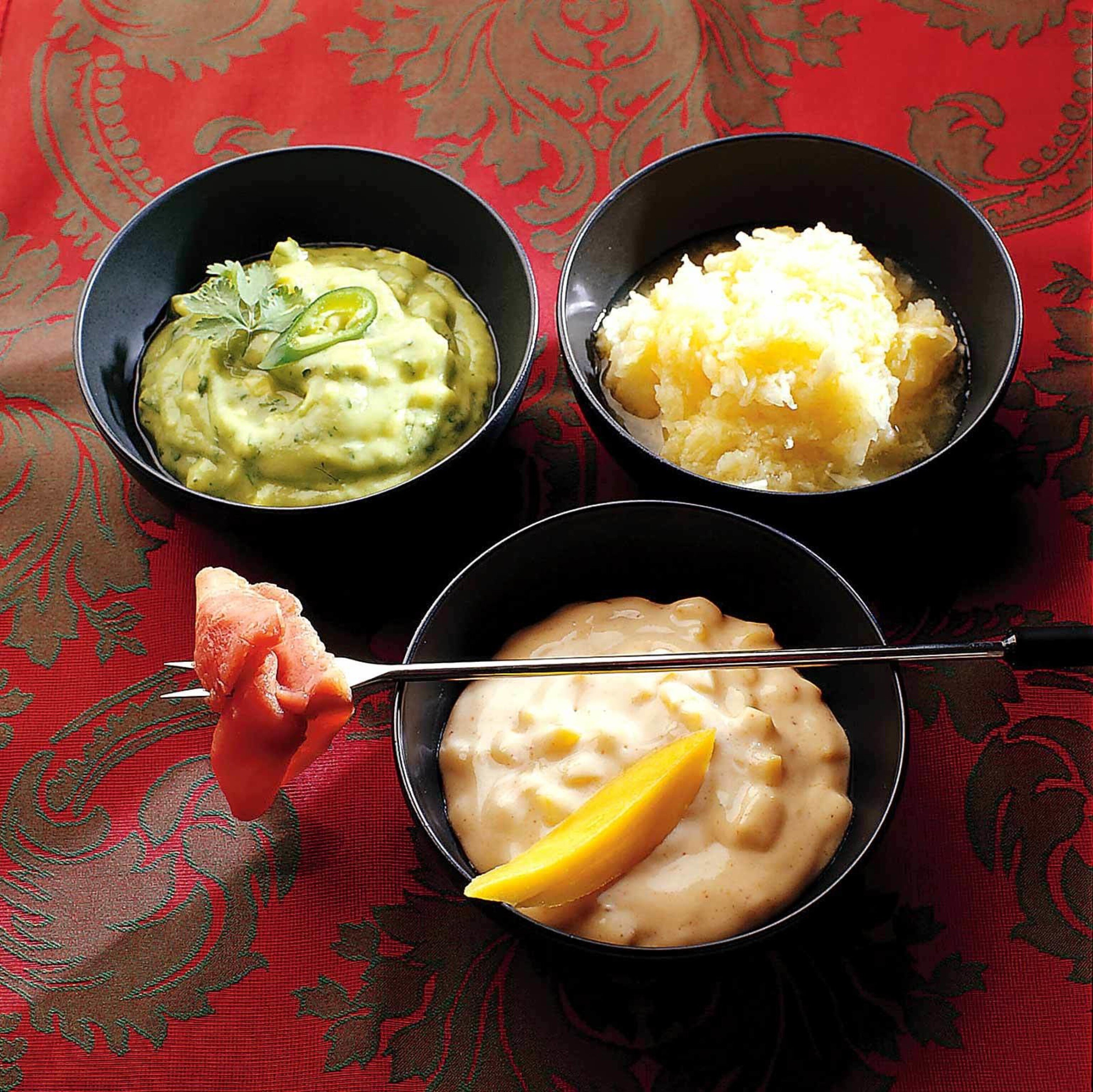 Raffinierte Saucen für Fleisch-Fondues