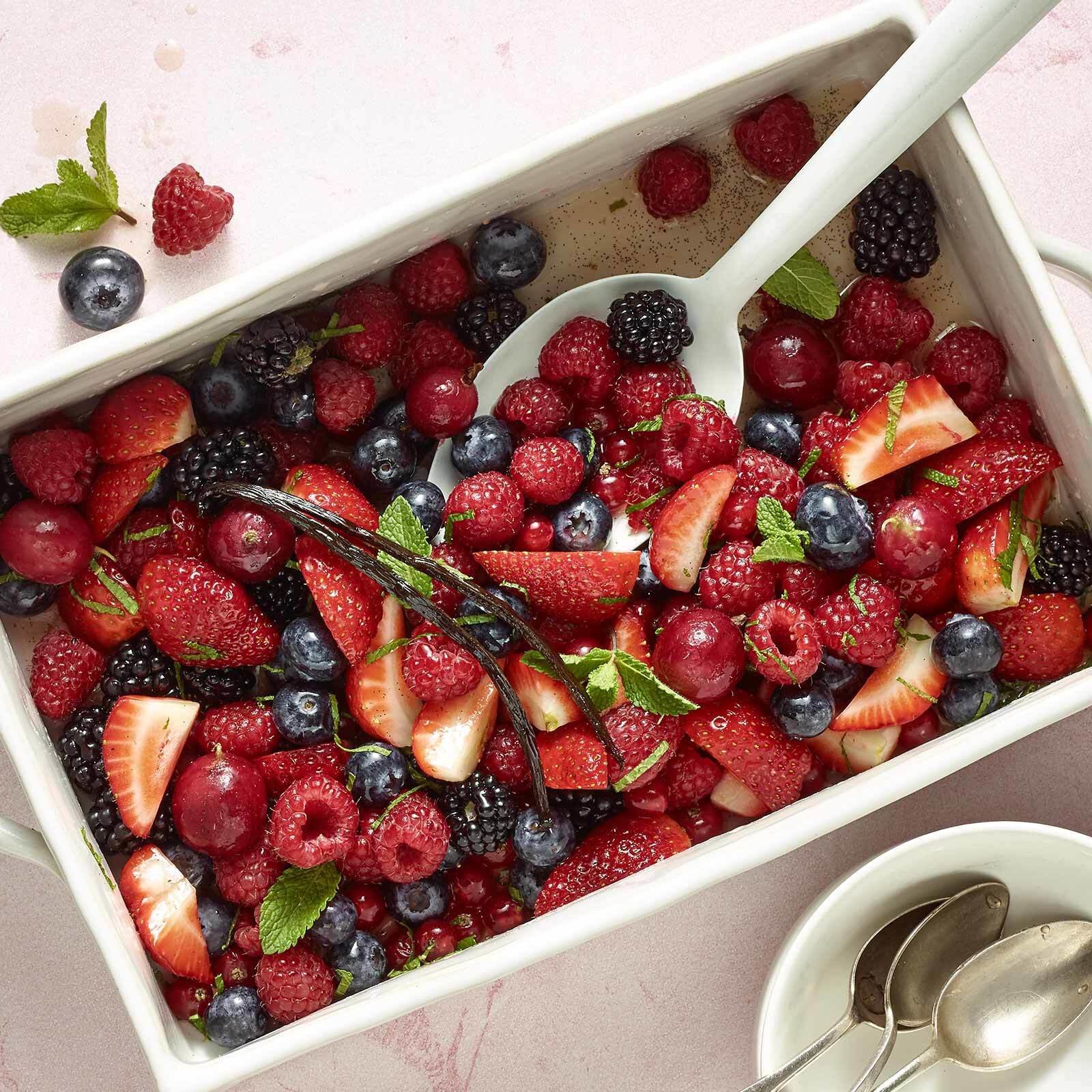 Marinierte Beeren