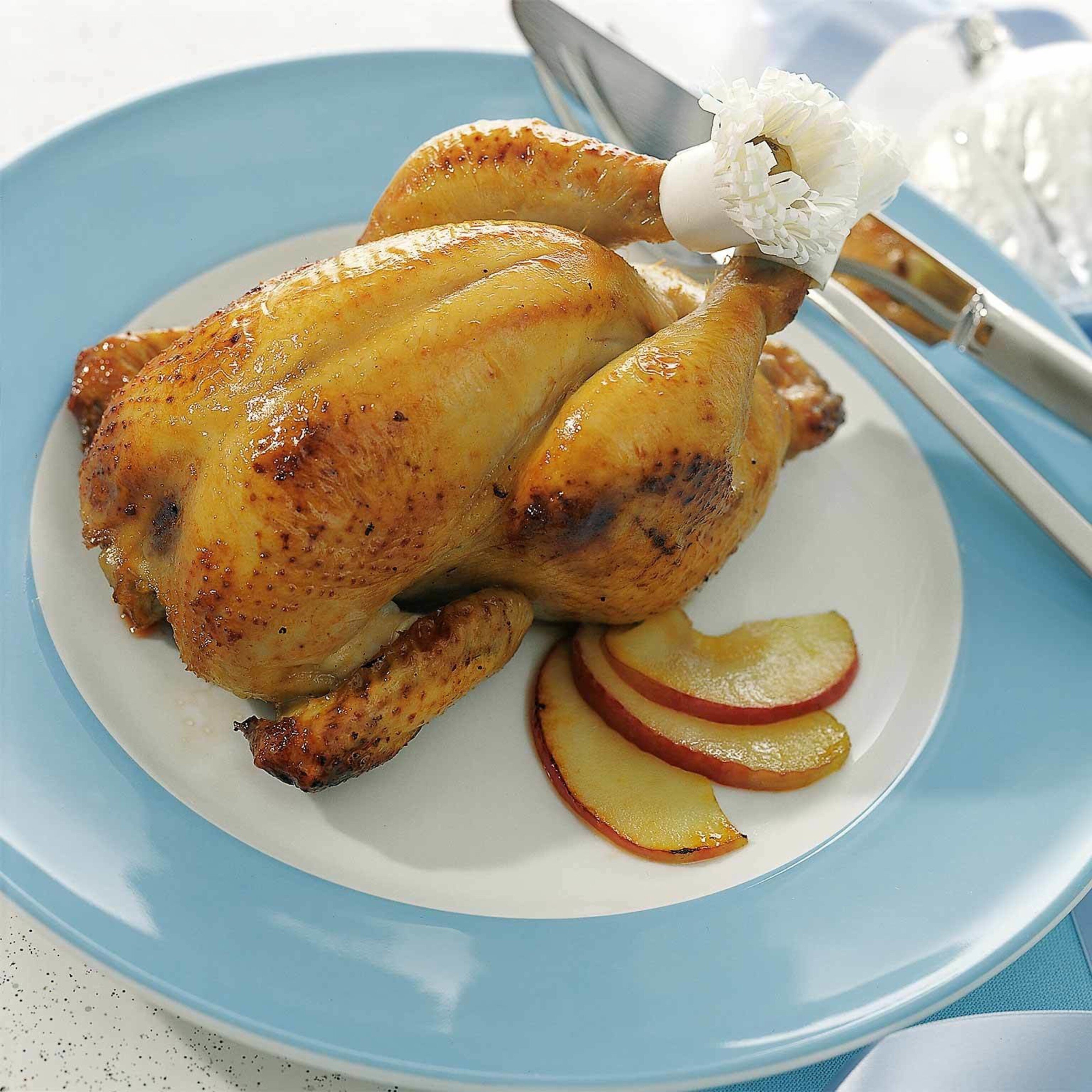 Gefüllte Coquelets mit Apfelsauce