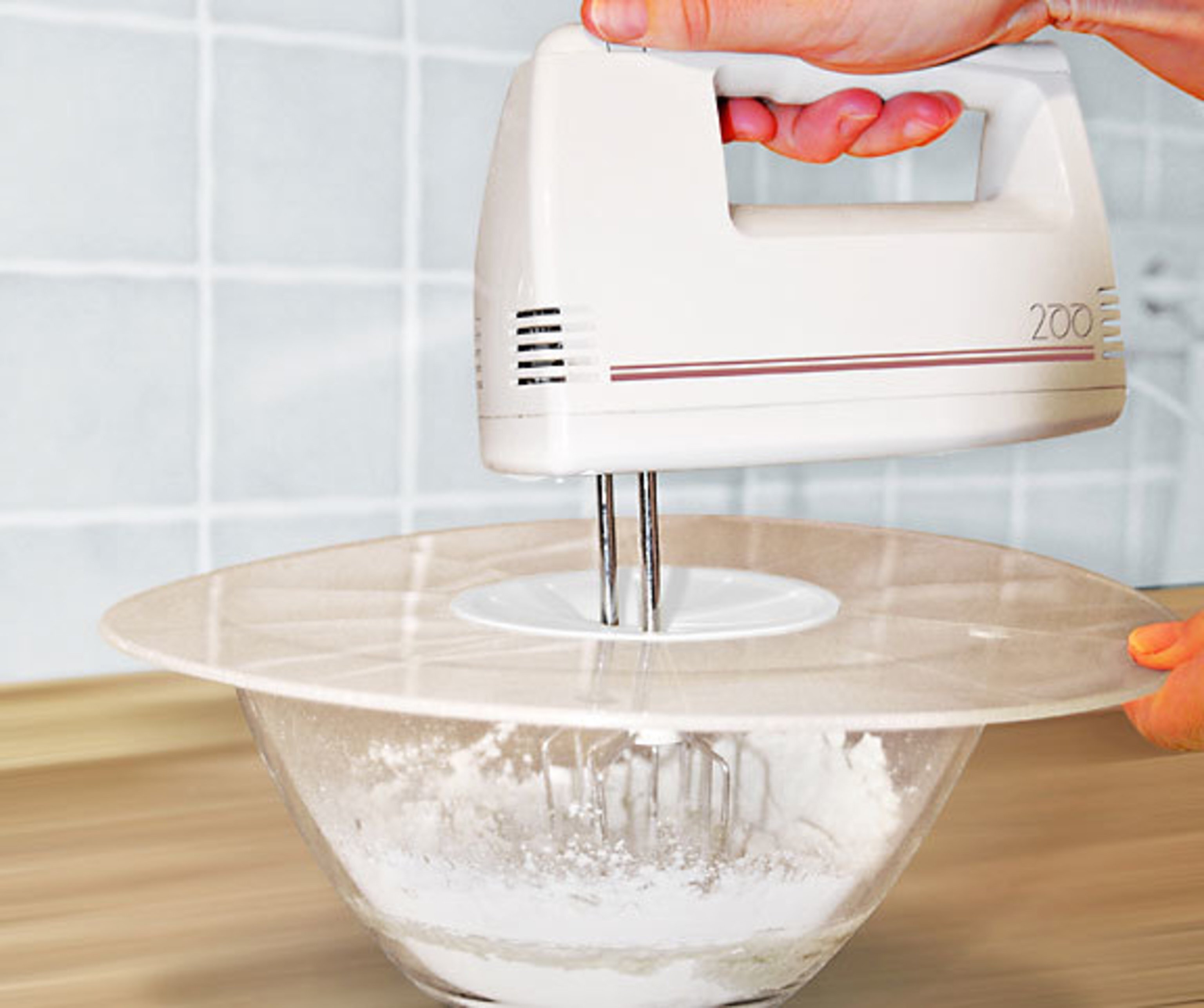 Couvercle Anti-Éclaboussures Silicone Pour Bol Mixeur - Protection Cuisine Pratique 34x31cm