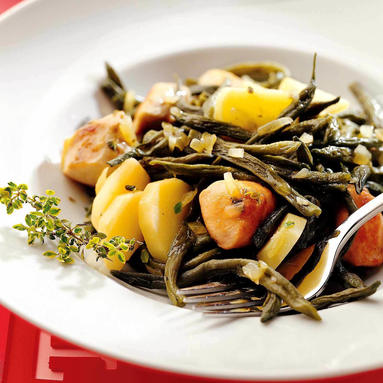 Dörrbohnen mit Kaninchen