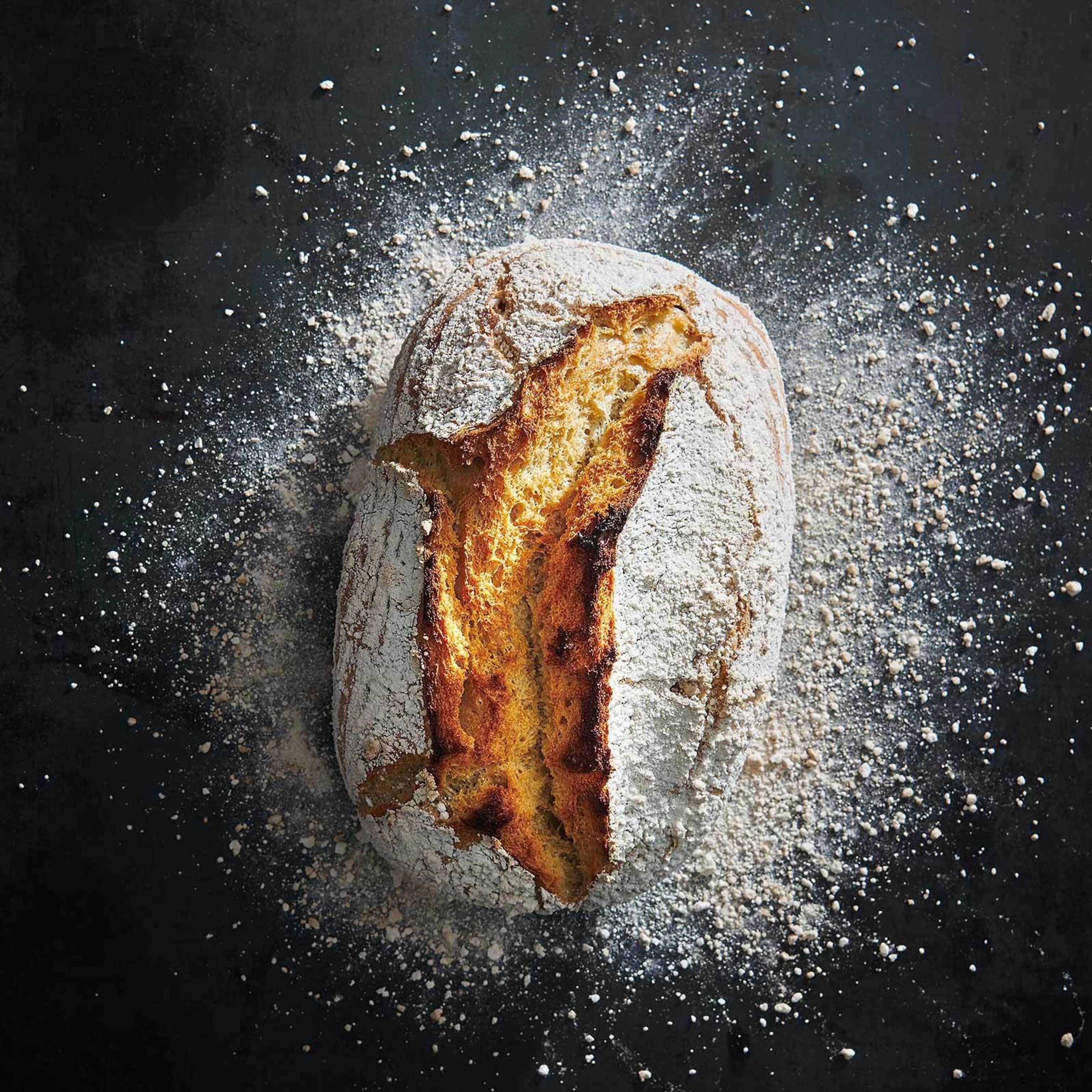 Dinkelbrot ohne Kneten