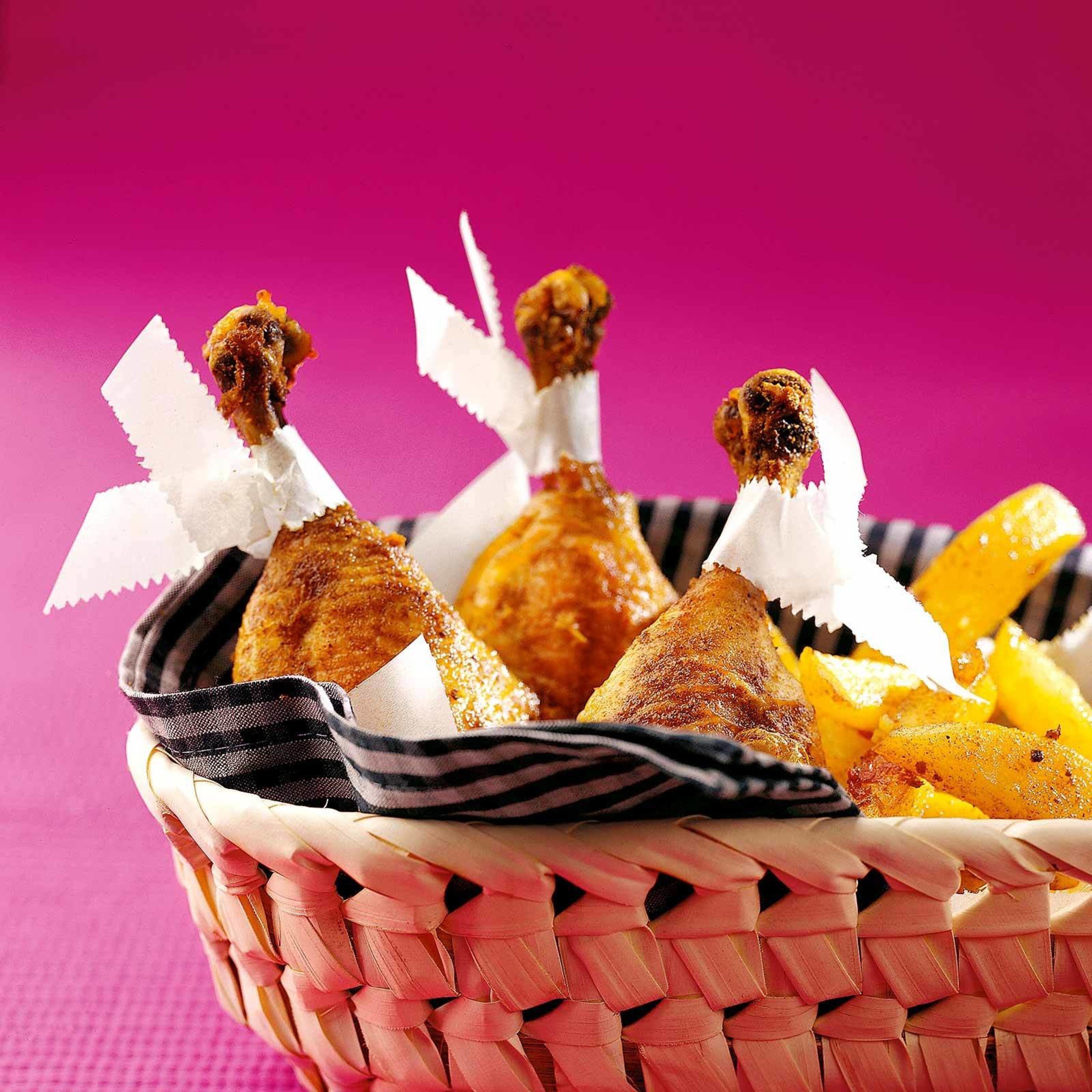 Poulet mit Curry-Kartoffeln