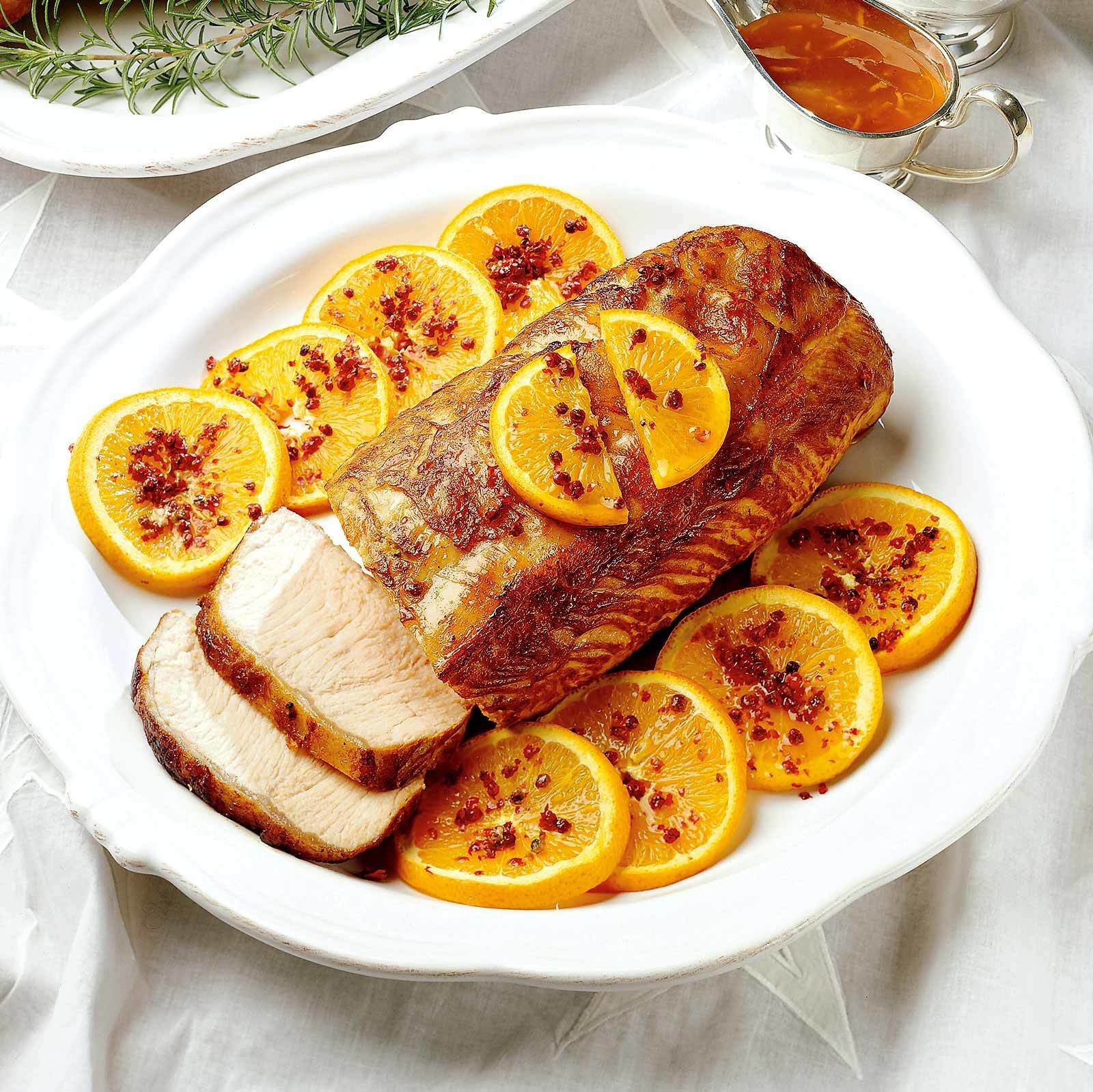 Rôti de veau à l’orange