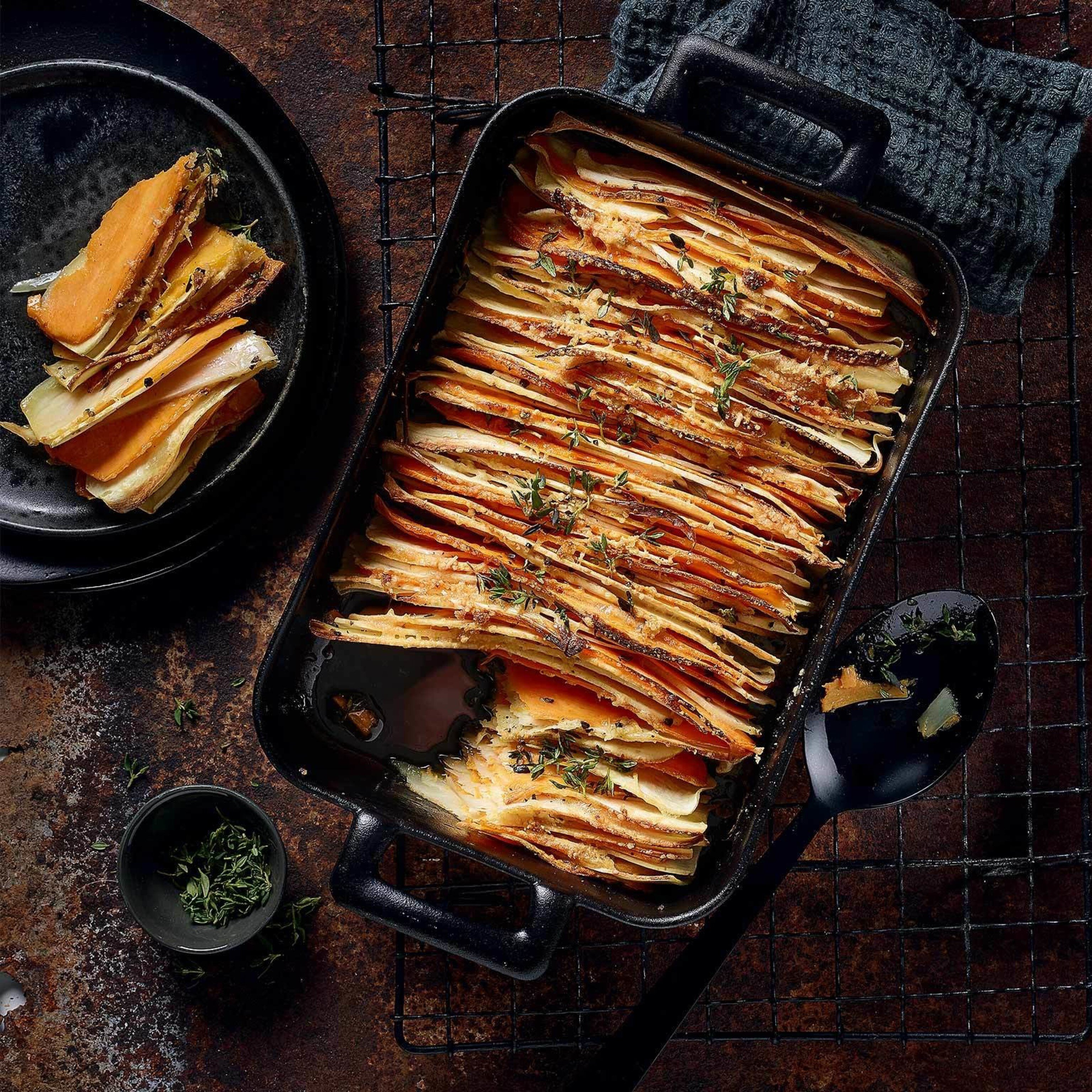 Gratin patates douces-panais