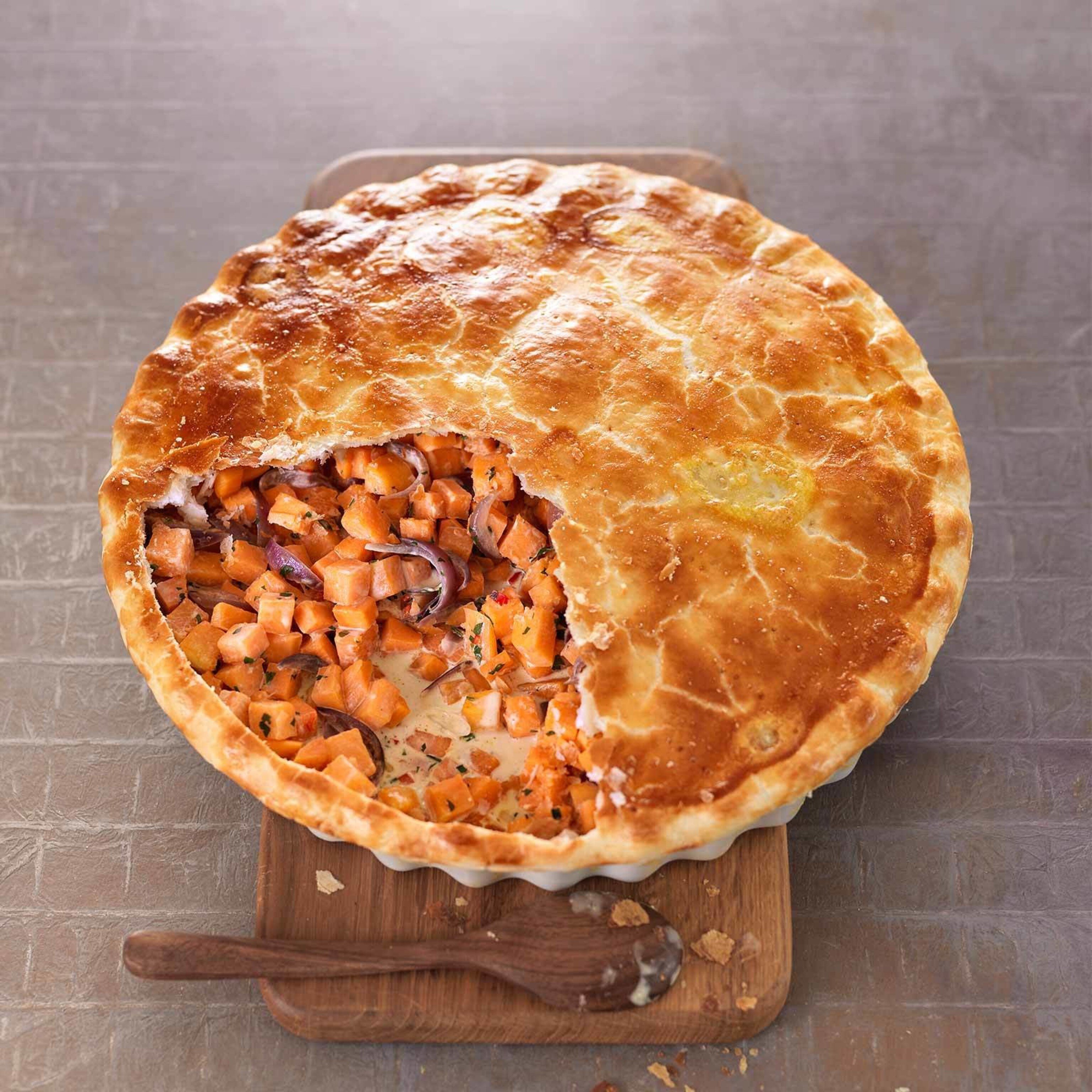 Kürbis-Süsskartoffel-Pie