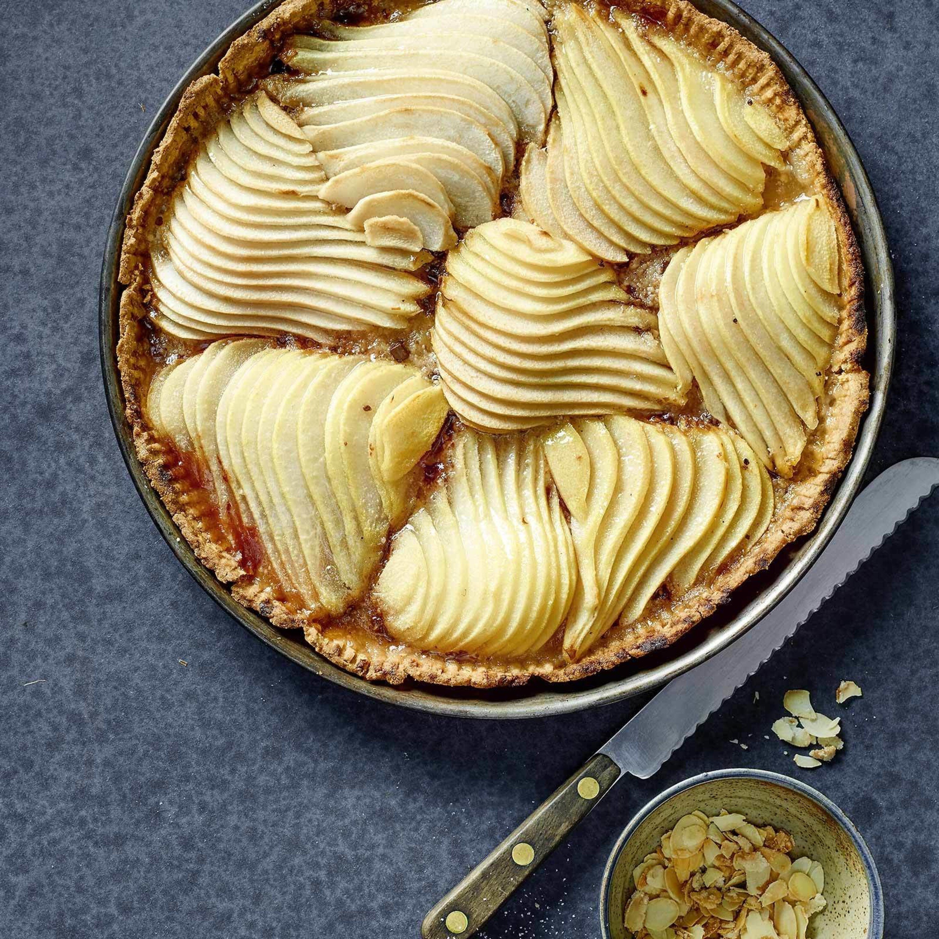 Tarte poires-noisettes sans gluten