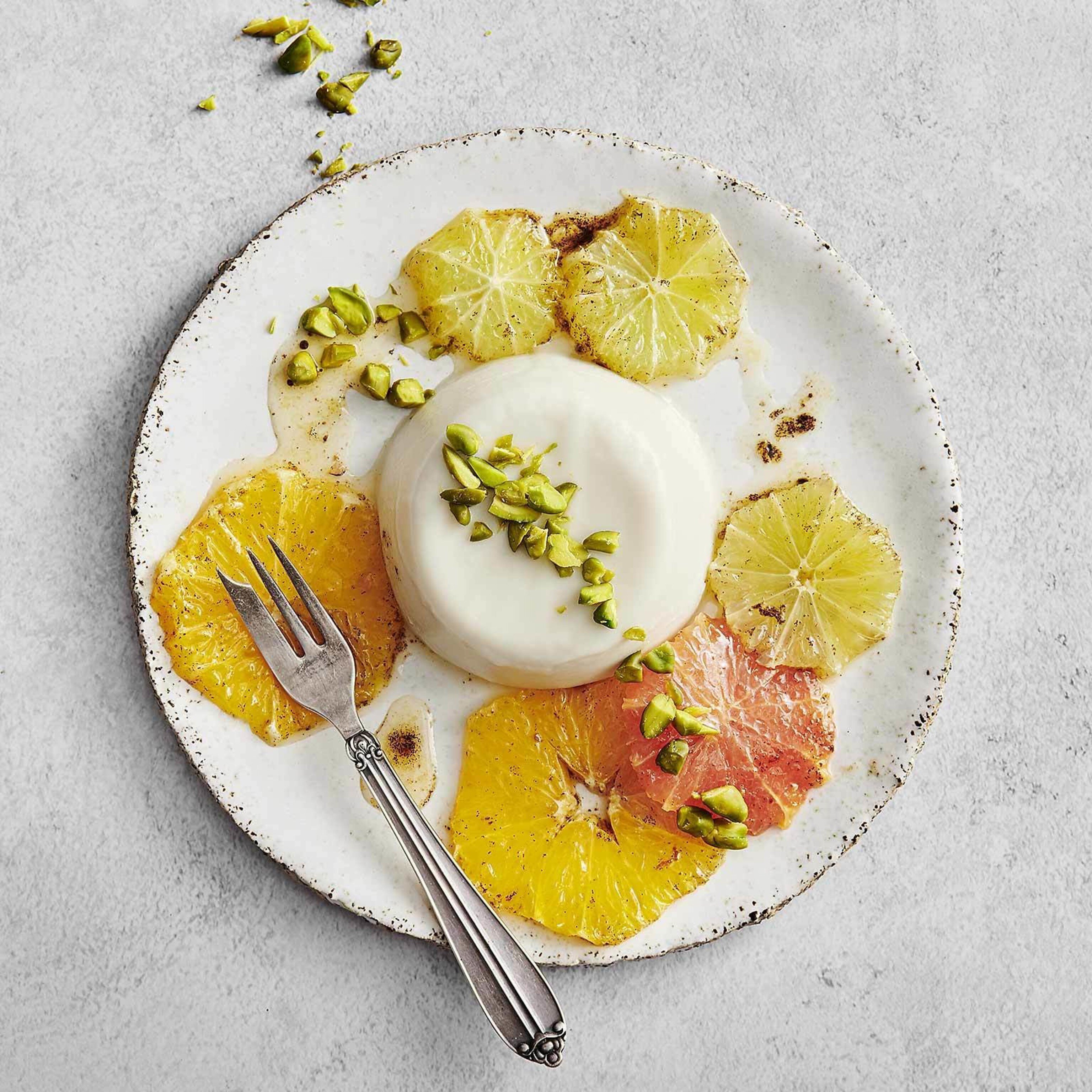 Zitronengras-Panna-cotta